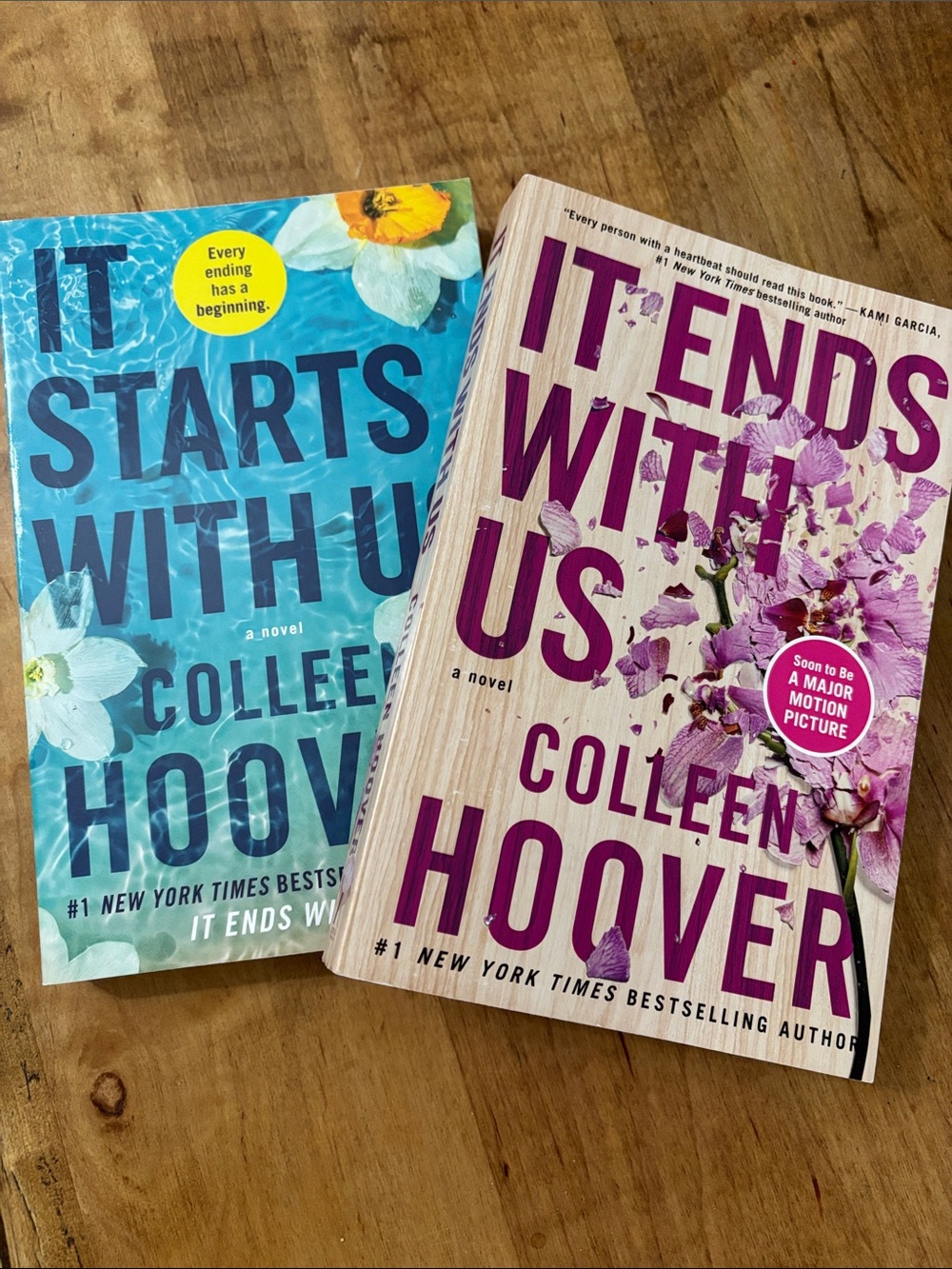 It Ends With Us & It Starts With Us 2 Book Lot Colleen Hoover Nonfiction Novels